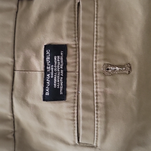 Banana Republic Men's Chino khaki 30W Fulton Skinny - Picture 2 of 8